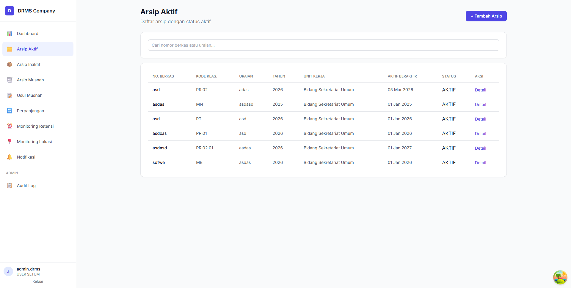 DRMS โ Document Records Management System screenshot 2
